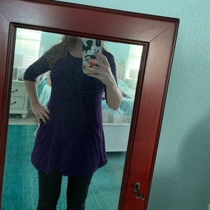 Purple tunic with pockets